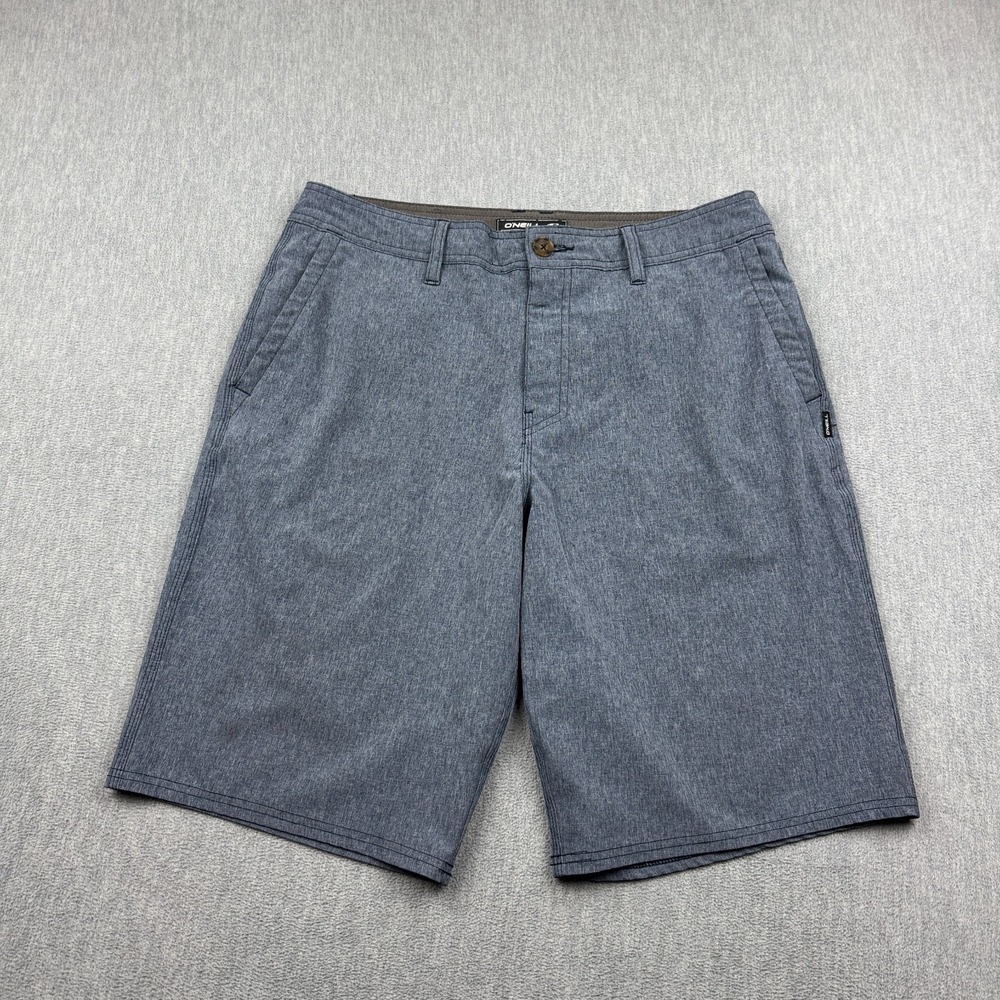 O'Neill Shorts Men 34 Gray Reserve Hybrid Casual Stretch Gold Surf Sports Pocket